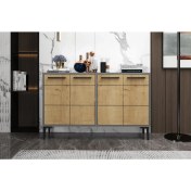 Resim Zerka Concept Marden Konsol Tv Sehpası Tv Ünitesi Antrasit Meşe 