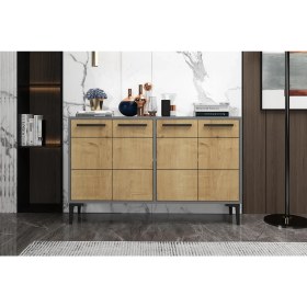 Resim Zerka Concept Marden Konsol Tv Sehpası Tv Ünitesi Antrasit Meşe 