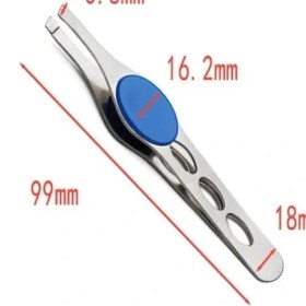Resim Xolotex Titanium Akustik Mandallı Cımbız Düz Uçlu Mavi Mandallı XLC502D 