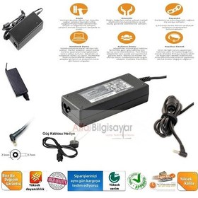 Resim Asus Uyumlu Eee Pc 1215N.1215B.1215P Adaptör. Şarj Cihazı 19V Güçlü Güve 