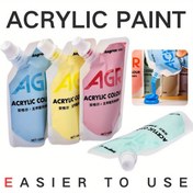 Resim 100ml/3.38oz Solmayan Akrilik Boya, Toksik Olmayan El Sanatları Boyaları, Zengin Pigmentli, Su Geçirmez, Öğrenciler, Sanatçılar ve Hobi Ressamları için İdeal Tuval, Taş, Ahşap, Seramik Kumaşa Uygun 