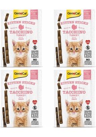 Resim Gimcat Sticks Kitten Hindili Yavru Kedi Ödül Çubukları 3'lü 9g 4 Adet 