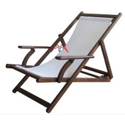 Resim Motoryagmarket Belek Kademeli Ahşap Şezlong Pvc Gerdirme -Dayanıklı Ve Rahat 