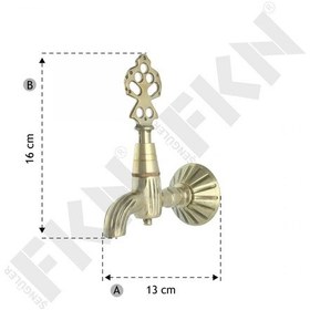 Resim Fkn Klasik Sarı Osmanlı Musluk 