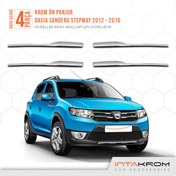 Resim İntachrom Dacia Sandero Dacia Sandero Stepway Ön Panjur 4 Parça 2012 - 2016 