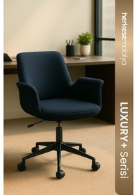 Resim August Çalışma Koltuğu Ofis Koltuğu Büro Koltuğu Lacivert 