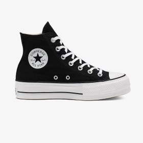 Resim Converse Chuck Taylor All Star Lift Hi Platform Unisex Siyah Sneaker Düz 560845c Siyah 