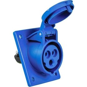 Resim Dış Elektrik Besleme Prizi Kapaklı Dişi 32ah Ip44 