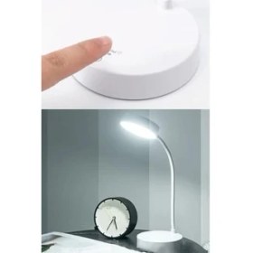 Resim Şarjlı Dokunmatik Akrobat Masa Lambası – 12 Led'li Katlanabilir Kitap Okuma ve Çalışma Işığı, Beyaz Işık, Işıldak Modlu Taşınabilir Masa Üstü Lamba-Kitap Okuma Işığı 