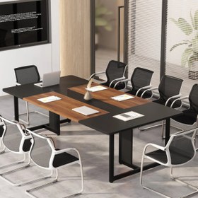 Resim Zizuva Tasarım 240x120x75 CM Siyah Ofis Toplantı Masası 