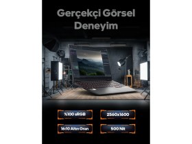 Resim Game Garaj Slayer SR7T-5060 C2 Amd Ryzen 7 255 32GB Ram 1tb SSD RTX5060 15.3" Qhd+ 300Hz IPS Freedos Gaming Laptop 