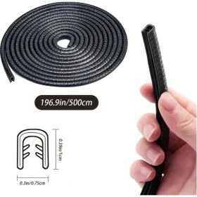 Resim 5 Metrelik Araba Kapı Kenar Koruma Şeridi Rulosu 