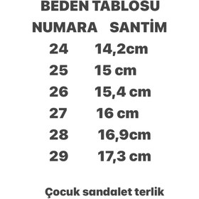Resim Hızlı Al ERKEK ÇOCUK TERLİK SANDELET .DENİZ HAVUZ BAHÇE EV İÇİ KULLANIMINA UYGUN ERKEK ÇOCUK SANDALET TERLİK. 