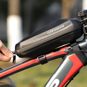 Resim Elektrikli Scooter Bisiklet Kadran Çantası Ön Asma Çanta Su Geçirmez 