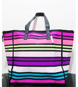 Resim Victoria's Secret Vs Rainbow Kanvas Tote Seyahat Çantası Çok Renkli 