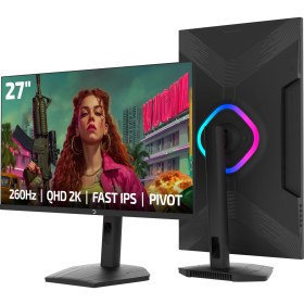 Resim Gamepower Lunis L90 27'' 260Hz 0.5ms Fast IPS Qhd 2k Rgb Pivot Gaming Monitör (Sıfır Ölü Piksel Garantili) 