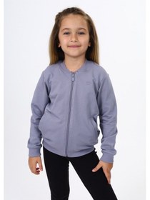 Resim Toontoy Kız Çocuk Nakışlı Hırka Koyu Gri 