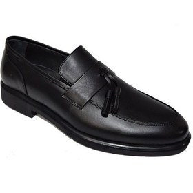 Resim Bayclas Bağsız Püsküllü Bant Model Ökçeli Poli Taban Kundura Bc-800-opolı Siyah 