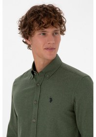 Resim U.s. Polo Assn. Erkek Haki Gömlek Basic 50316721-vr027 Haki 
