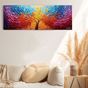 Resim Gökkuşağı Ağacı - 140x50 