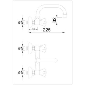Resim Bms Yonca Döner Eviye Bataryası 701 