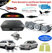 Resim Niken Park Sensörü Led Ekranlı Ses Ikazlı Gri 