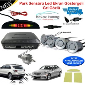 Resim Niken Park Sensörü Led Ekranlı Ses Ikazlı Gri 