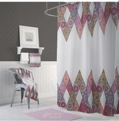 Resim Zethome Jackline Banyo Duş Perdesi 10149 Tek Kanat 1X180X200 Çok Renkli 
