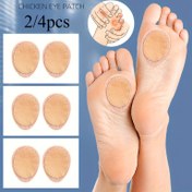 Resim 1 Çift Ayaklar için Keçe Tavuk Gözü Yama, Sürtünme Karşıtı Nasır ve Kabarcık Etiketleri, Yumuşak Polyester Karışımı, Elde Yıkanabilir, Yüksek Topuk Rahatlatıcıları 