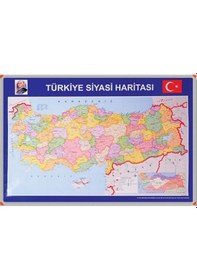 Resim Panda 401 Türkiye Siyasi Haritası Alüminyum Çerçeve 70X100 