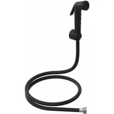 Resim Taharetmatik Siyah Şattaf Taharet Wc Musluk Seti 120 cm 