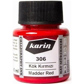 Resim Karin Hat Mürekkebi 45 ml. 306 Kök Kırmızı 