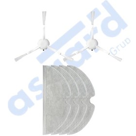 Resim Dreame F9 - Z10 Pro Uyumlu 2 Yan Fırça 4 Mop Pkt-iasgf0001103 