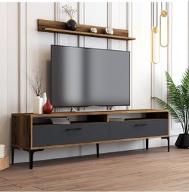 Resim Variant Istanbul Tv Ünitesi Ve Sehpa Takımı - Ceviz / Antrasit 
