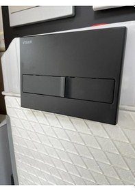 Resim Visam Karina Mat Siyah Gömme Rezervuar Kumanda Paneli 226-017 Diğer 