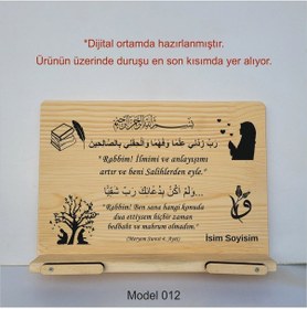 Resim Münzevi Masaüstü Ahşap Rahle/tablet/kitap Tutucu-model012 