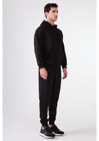 Resim Dufy Siyah Erkek Sweatshırt - Regular Fit Siyah 