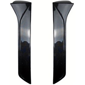 Resim Lumaworld Seat Leon 5f Fr Mk3 Mk3 5 2 Adet Karbon Görünüm Arka Çatı Kanat Spoiler 
