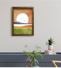 Resim Bk Gift Otel Odası Konseptli Doğal Masif Ahşap Çerçeveli Tablo 45 (551119864) 