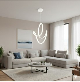 Resim Badem Model Beyaz Kasa Anahtarlı Ayarlanabilir 3 Renk Led Avize Diğer 