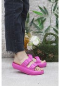 Resim Mehmet Mete Ez0095 Plaj Deniz Havuz Terliği Hafif Rahat Esnek Kadın Terlik Fuşya 