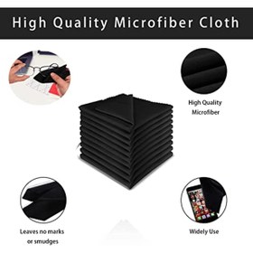 Resim Moxamo 20 Adet Gözlük Temizleme Bezi Mikrofiber, Kamera Objektifi Mikrofiber Temizleme Bezleri Dizüstü Bil 