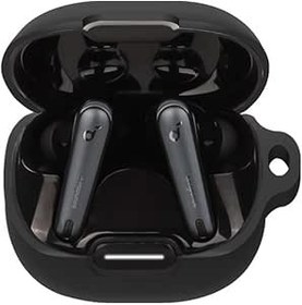 Resim FTRONGRT Anker Soundcore Liberty 4 NC için Bluetooth Kulaklık Kılıfı, Darbeye Dayanıklı Silikon Bluetooth Kulaklık Kılıfı Uyumlu Anker Soundcore Liberty 4 NC Bluetooth Kulaklık. Siyah 