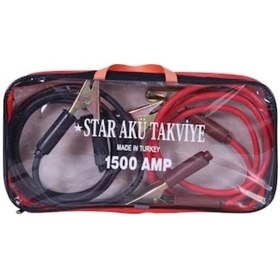 Resim Ultra Güçlü Araba Akü Takviye Kablosu - 1500 Amper Çantalı Lisinya 