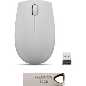 Resim Lenovo 300 Kablosuz Mouse + Adata UV210 USB 2.0 Flash Bellek 