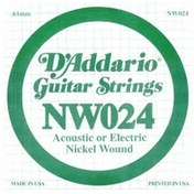 Resim D'Addario NW024 Elektro ve Akustik Gitar Re Teli 