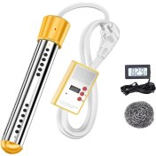 Resim Daldırma Su Isıtıcı, 1500W Elektrikli Dalgıç Su Isıtıcı Zamanlayıcı, Paslanmaz Çelik Koruma Kapağı Ab Fişi (Yurt Dışından) 