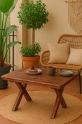 Resim Grootland Orta Sehpa Ahşap Bahçe / Balkon Masası 73x50cm 