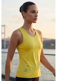 Resim Tommy Life Limon Standart Fit Çapraz Sırt Detaylı Kadın Spor Atlet - 97296 