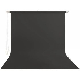 Resim Stilfon 195 cm x 400 cm Sonsuz Siyah Fon Perdesi Seti 